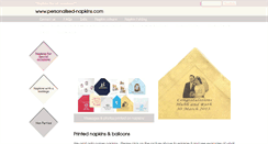 Desktop Screenshot of personalised-napkins.com